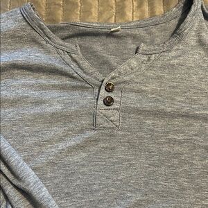 Casual Gray Button Down Shirt